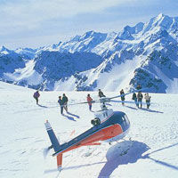 Mount Cook Mountains High Helicopter Flight