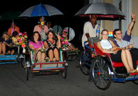 Georgetown Trishaw Ride Night Tour from Penang with Hawker-Style Dinner