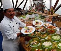 Private Tour: KL Tower Revolving Restaurant Buffet Dinner and Central Market Night Tour