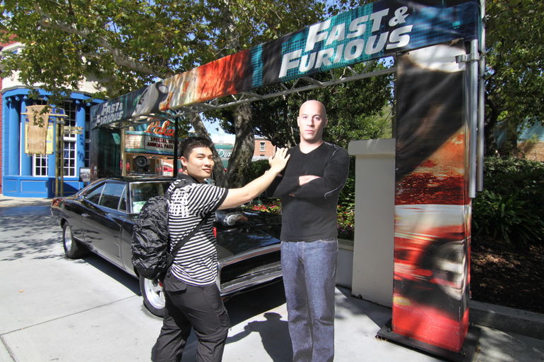 With VIn Diesel AKA Dominic Toretto Los Angeles
