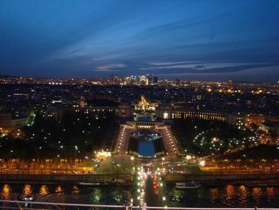 Eiffel Tower Seine Night Pictures on View From The Eiffel Tower View Of Paris From The Eiffel Tower Photo