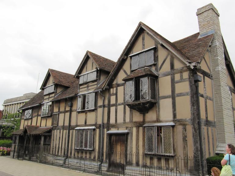 william shakespeare house. Front of house where William Shakespeare was born - London