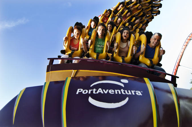 PortAventura Theme Park Ticket with Transport from Costa Brava