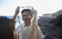 Traditional Lei Greeting on Oahu