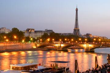 Eiffel Tower Dinner and Seine River Cruise by Minivan